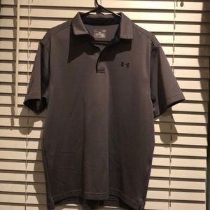 Under Armour men’s gray heat gear polo
